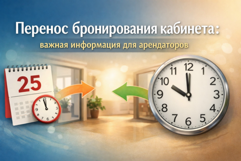 Перенос бронирования кабинета: правила для арендаторов | Искусство Гармонии